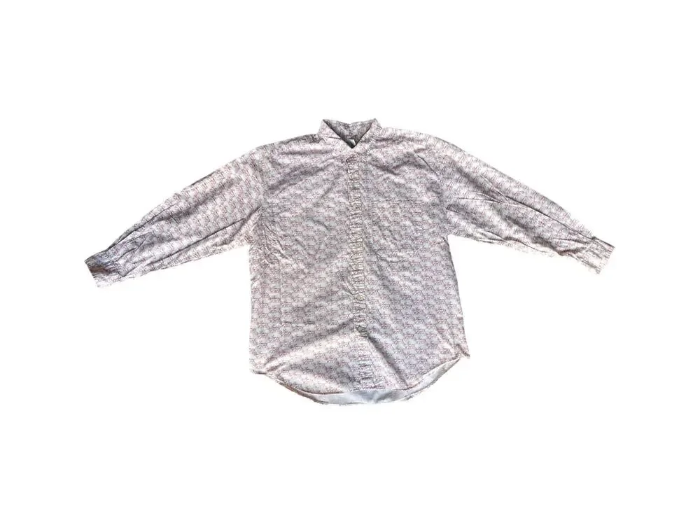 Banana Republic Safari & Travel Mens Xl Long Sleeve Button Down Shirt Deer Elk